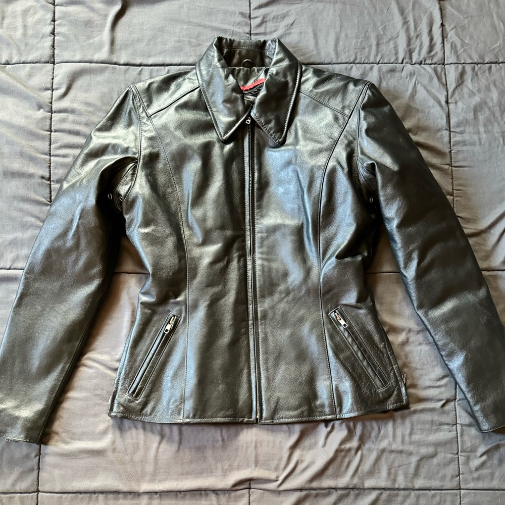 Black Leather Bikers Jacket